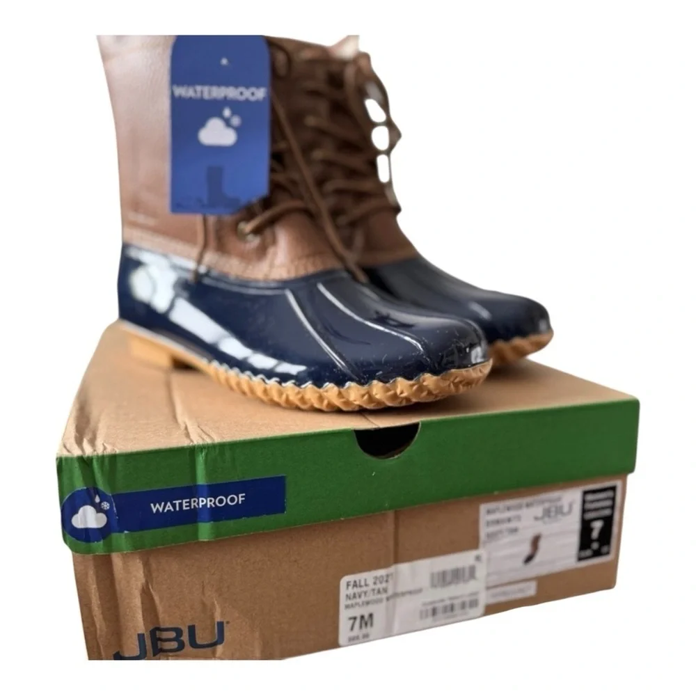 JBU Brown and Navy Winter Boots